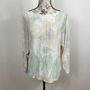 Sioni Sunflower long sleeve boat neck sweater